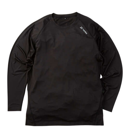 TULTEX 長袖コンプレッションシャツ ブラック