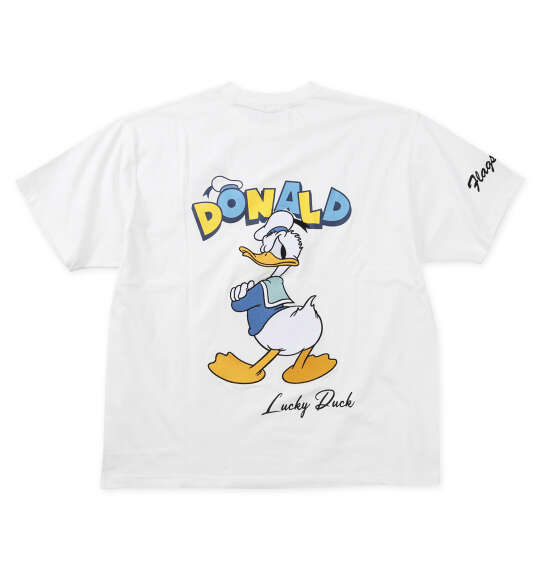 FLAGSTAFF×DISNEY DONALD DUCK半袖Tシャツ ホワイト