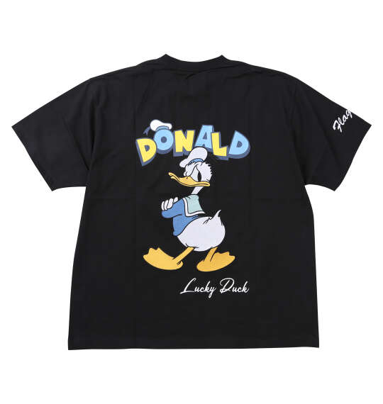 FLAGSTAFF×DISNEY DONALD DUCK半袖Tシャツ ブラック