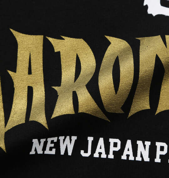 新日本プロレス ウルフアロン半袖Tシャツ ブラック