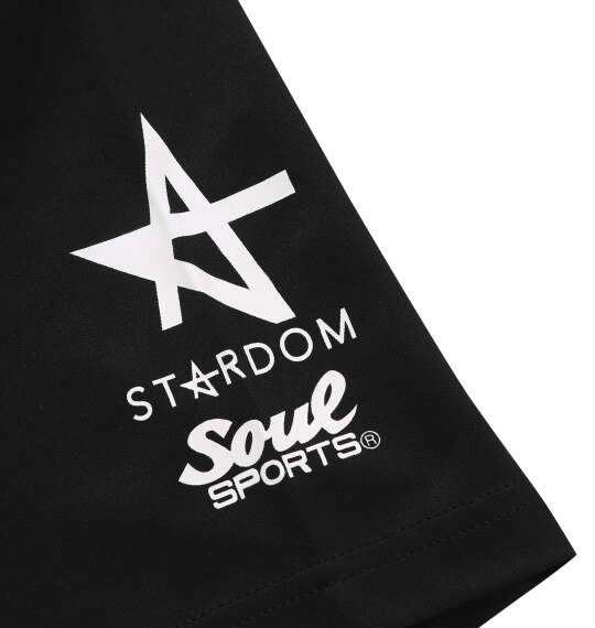 STARDOM×SOUL SPORTS レフェリー半袖ポロシャツ ブラック