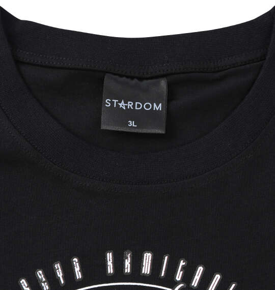 STARDOM 上谷沙弥しもべたちよ跪け半袖Tシャツ ブラック