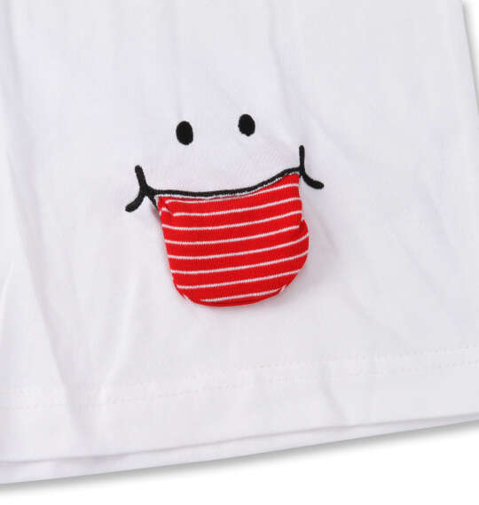 UP!SMILE クレイジー切替長袖Tシャツ ホワイト
