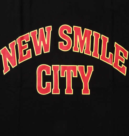 UP!SMILE クレイジー切替長袖Tシャツ ブラック