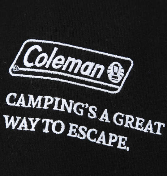 Coleman 裏起毛フルジップパーカー ブラック