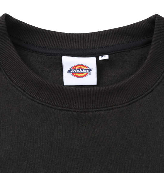 DICKIES エンブロイダリーロゴクルースウェット ブラック