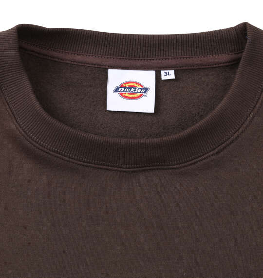 DICKIES エンブロイダリーロゴクルースウェット ダークブラウン