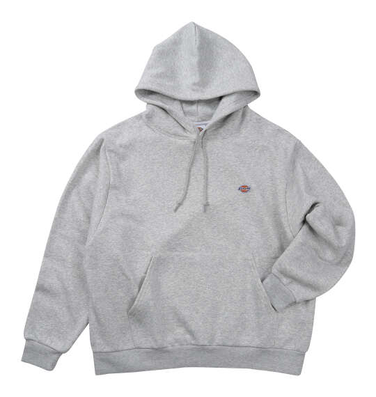 DICKIES エンブロイダリーロゴプルパーカー ヘザーグレー