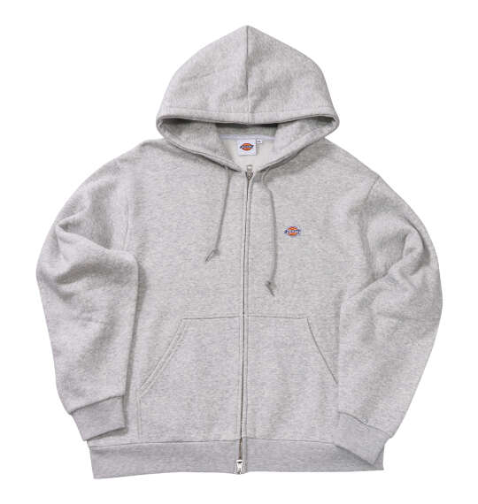 DICKIES エンブロイダリーロゴフルジップパーカー ヘザーグレー
