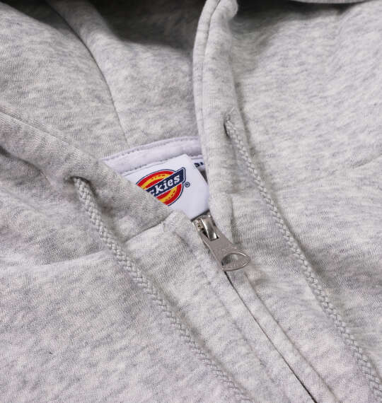 DICKIES エンブロイダリーロゴフルジップパーカー ヘザーグレー