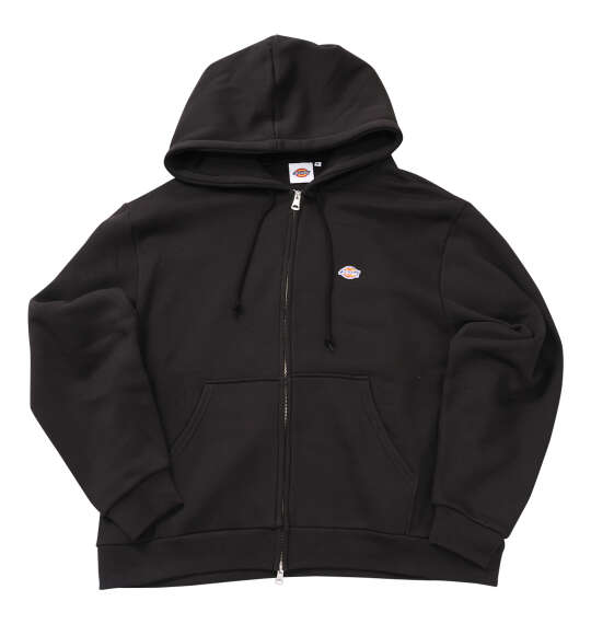 DICKIES エンブロイダリーロゴフルジップパーカー ブラック