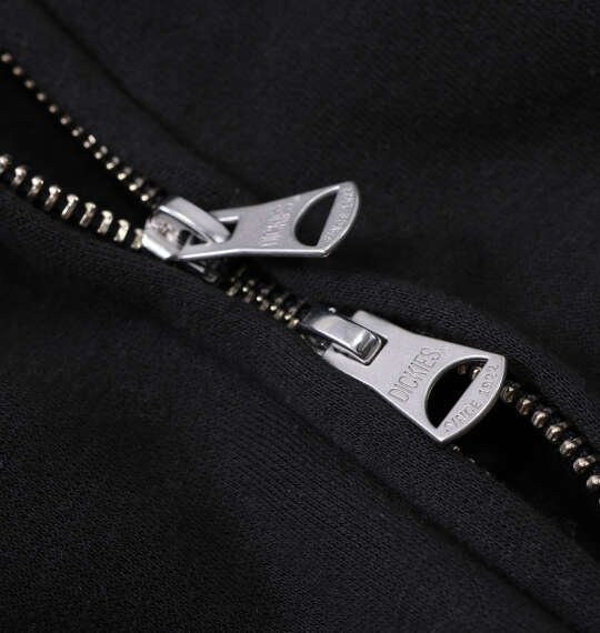 DICKIES エンブロイダリーロゴフルジップパーカー ブラック