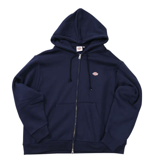 DICKIES エンブロイダリーロゴフルジップパーカー ネイビー