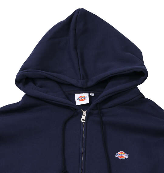 DICKIES エンブロイダリーロゴフルジップパーカー ネイビー