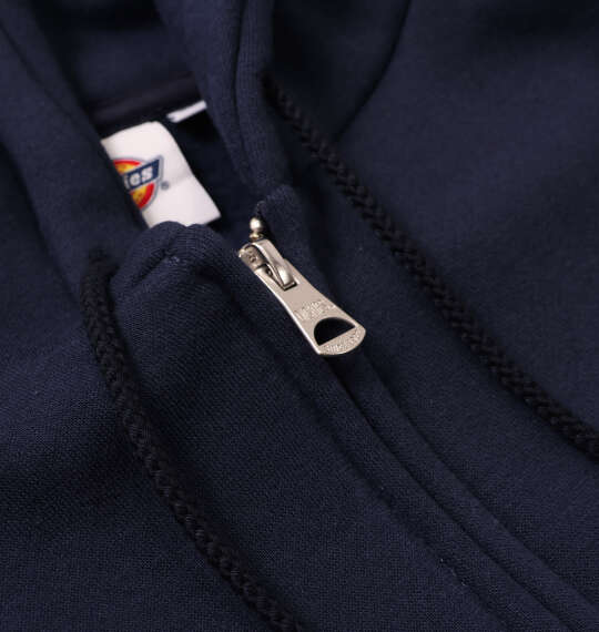DICKIES エンブロイダリーロゴフルジップパーカー ネイビー