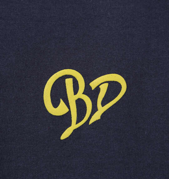 BEN DAVIS ハートスクリプトロゴ長袖Tシャツ ネイビー