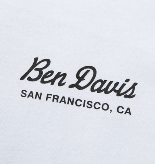 BEN DAVIS グラフィック長袖Tシャツ ホワイト