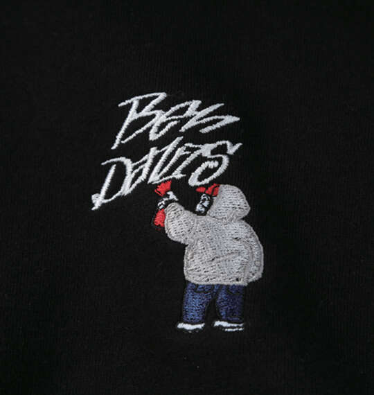 BEN DAVIS バックフードプリントプルパーカー ブラック