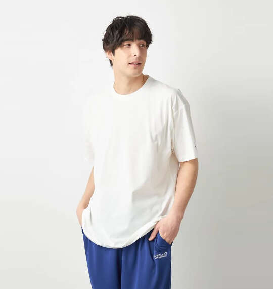 EVERLAST ストレッチメッシュ半袖Tシャツ オフホワイト