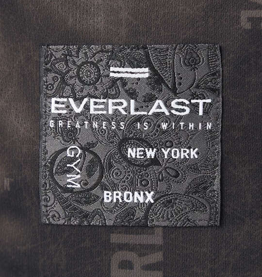 EVERLAST 総柄プリント半袖Tシャツ ブラック