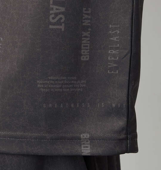 EVERLAST 総柄プリント半袖Tシャツ ブラック