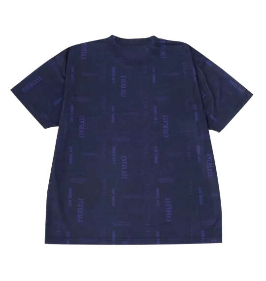 EVERLAST 総柄プリント半袖Tシャツ ネイビー