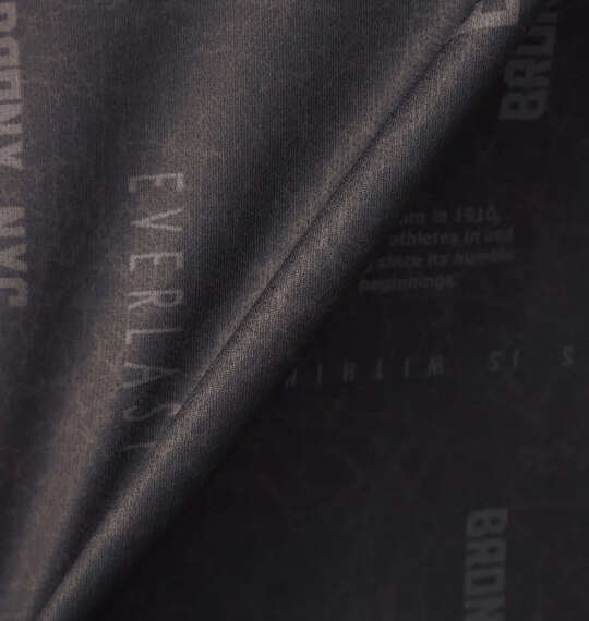 EVERLAST 総柄プリント半袖ポロシャツ ブラック