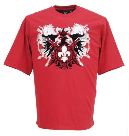 KNOCK OUT 半袖Tシャツ レッド