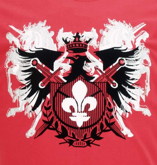 KNOCK OUT 半袖Tシャツ レッド
