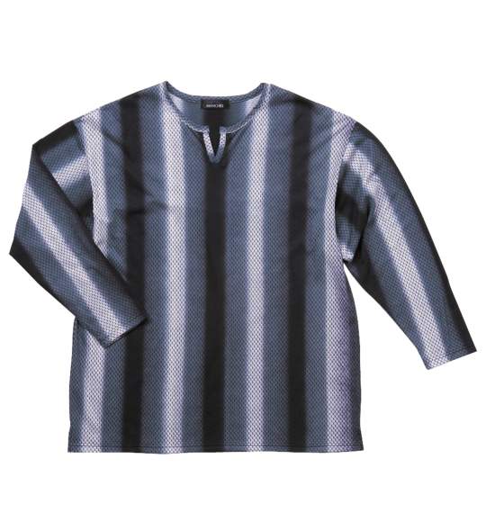 キーネックＴシャツ グレー