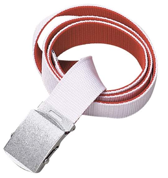 MANCHES リバーシブルGIベルト ホワイト×レッド
