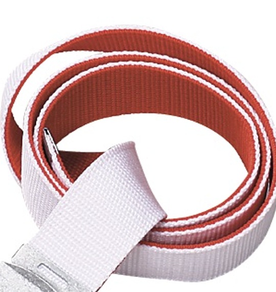 MANCHES リバーシブルGIベルト ホワイト×レッド