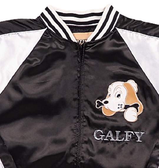 GALFY スカジャン ブラック×オフホワイト