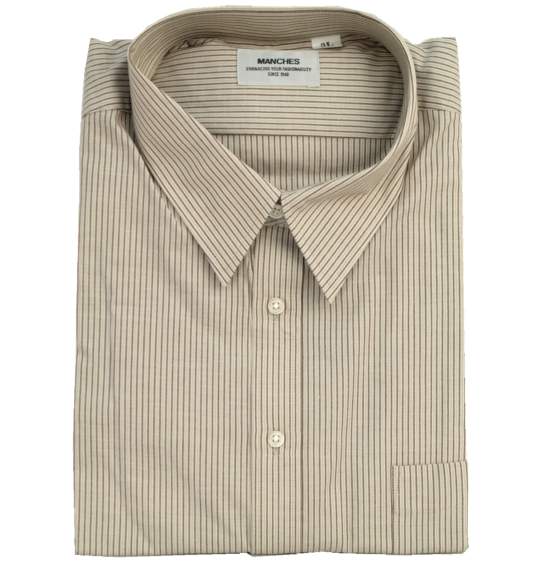  レギュラーカラー カラーシャツ ライトブラウン