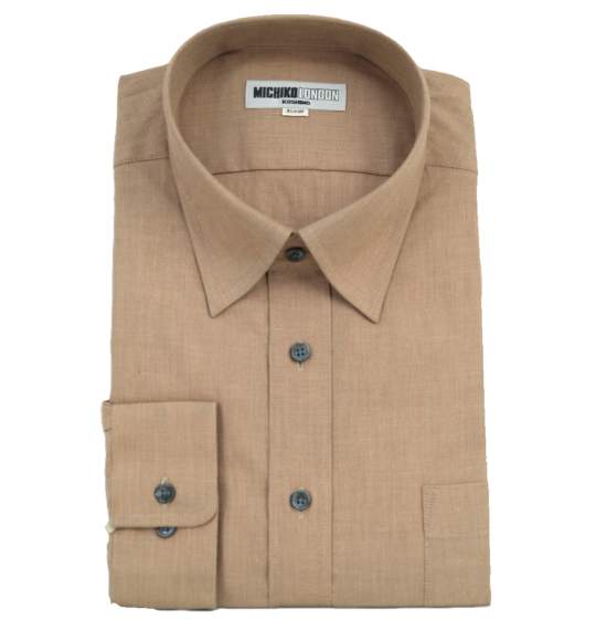 MICHIKO LONDON KOSHINO セミワイドカラーシャツ ベージュ