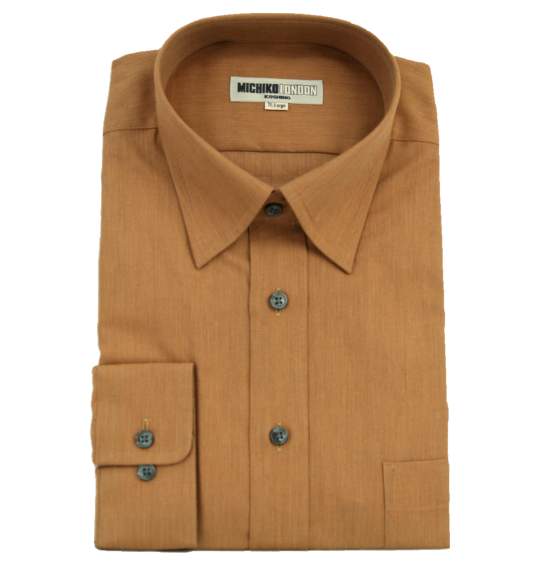 MICHIKO LONDON KOSHINO セミワイドカラーシャツ ブラウン