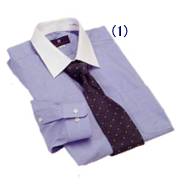 REGATTA  セミワイドクレリックシャツ（長袖） ブルー