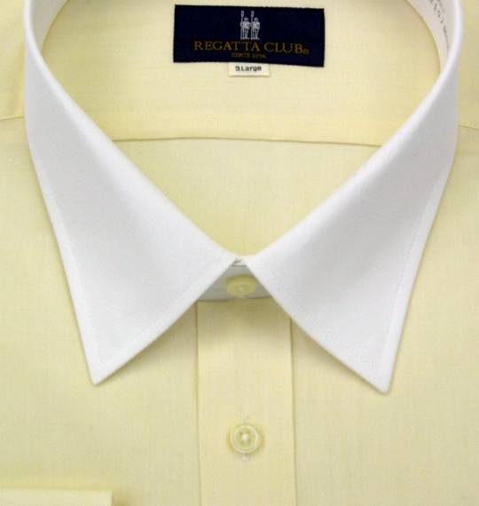 REGATTA  セミワイドクレリックシャツ（長袖） イエロー