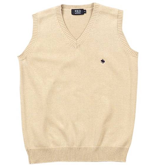 POLO BCS Ｖネックベスト ベージュ