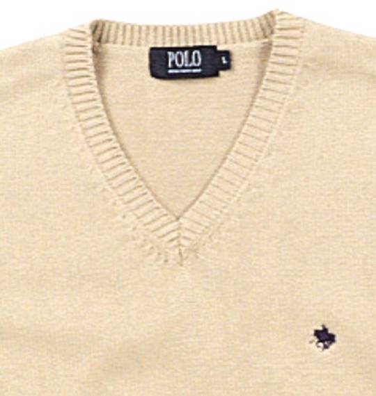 POLO BCS Ｖネックベスト ベージュ