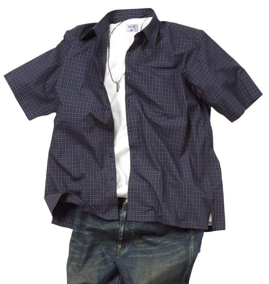 MANCHES キーネックＴシャツ（半袖） ホワイト