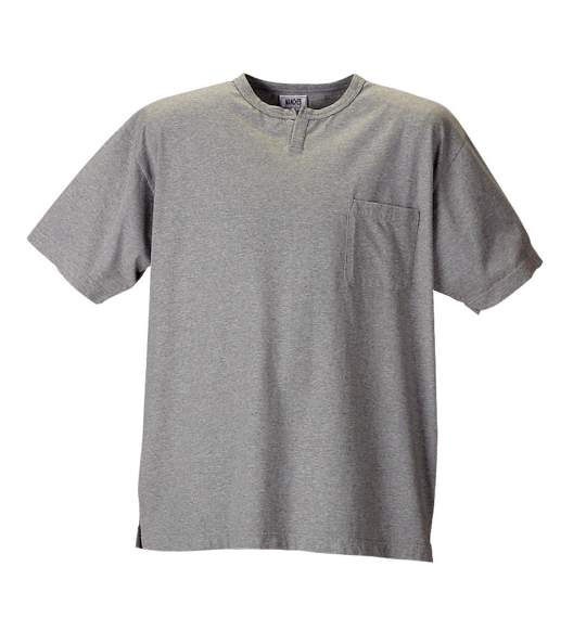 MANCHES キーネックＴシャツ（半袖） モクグレー