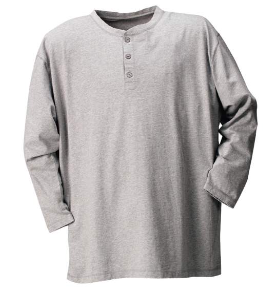 MANCHES ヘンリーTシャツ モクグレー