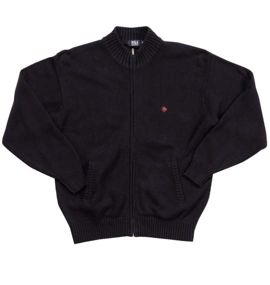 POLO BCS フルジップセーター ブラック