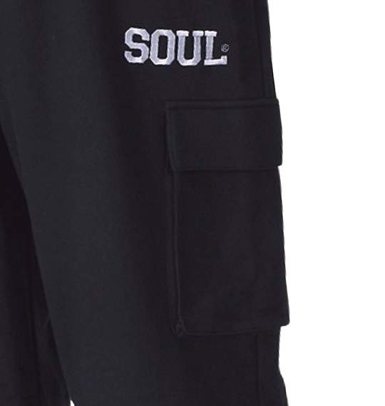 SOUL カーゴハーフパンツ ブラック