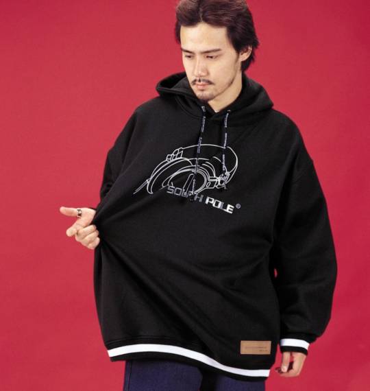 SOUTHPOLE パーカートレーナー ブラック
