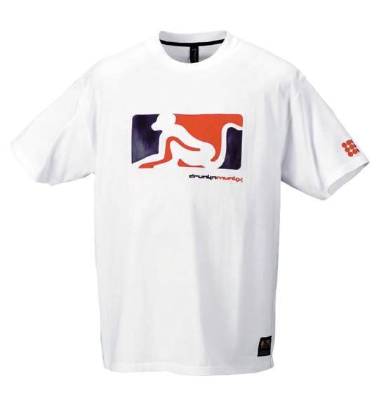 drunkn munky Tシャツ ホワイト